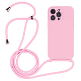 Crossbody Lanyard Liquid Silicone Case, For iPhone 16 Pro Max, For iPhone 16 Pro, For iPhone 16 Plus