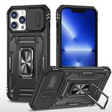Armor PC + TPU Camera Shield Phone Case, For iPhone 16 Pro, For iPhone 16 Plus, For iPhone 16, For iPhone 15 Pro Max, For iPhone 15 Pro, For iPhone 15 Plus