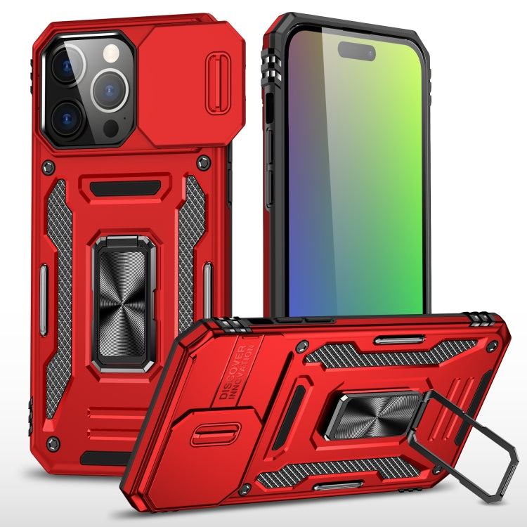 Armor PC + TPU Camera Shield Phone Case, For iPhone 17e / 16e, For iPhone 17 Pro Max, For iPhone 17 Pro, For iPhone 17, For iPhone Air, For iPhone 16 Pro Max