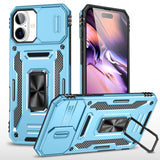 Armor PC + TPU Camera Shield Phone Case, For iPhone 16 Pro, For iPhone 16 Plus, For iPhone 16, For iPhone 15 Pro Max, For iPhone 15 Pro, For iPhone 15 Plus