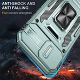 Armor PC + TPU Camera Shield Phone Case, For iPhone 17e / 16e, For iPhone 17 Pro Max, For iPhone 17 Pro, For iPhone 17, For iPhone Air, For iPhone 16 Pro Max