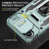 Armor PC + TPU Camera Shield Phone Case, For iPhone 17e / 16e, For iPhone 17 Pro Max, For iPhone 17 Pro, For iPhone 17, For iPhone Air, For iPhone 16 Pro Max