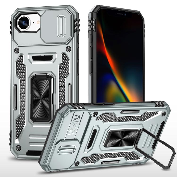 Armor PC + TPU Camera Shield Phone Case, For iPhone 17e / 16e, For iPhone 17 Pro Max, For iPhone 17 Pro, For iPhone 17, For iPhone Air, For iPhone 16 Pro Max