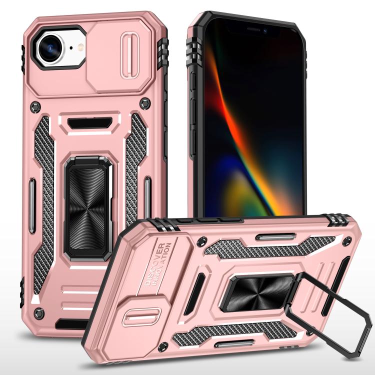 Armor PC + TPU Camera Shield Phone Case, For iPhone 18 Pro / 17 Pro, For iPhone 18 Pro Max / 17 Pro Max, For iPhone 17e / 16e, For iPhone 17, For iPhone Air, For iPhone 16 Pro Max