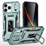 Armor PC + TPU Camera Shield Phone Case, For iPhone 18 Pro / 17 Pro, For iPhone 18 Pro Max / 17 Pro Max, For iPhone 17e / 16e, For iPhone 17, For iPhone Air, For iPhone 16 Pro Max