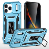 Armor PC + TPU Camera Shield Phone Case, For iPhone 18 Pro / 17 Pro, For iPhone 18 Pro Max / 17 Pro Max, For iPhone 17e / 16e, For iPhone 17, For iPhone Air, For iPhone 16 Pro Max