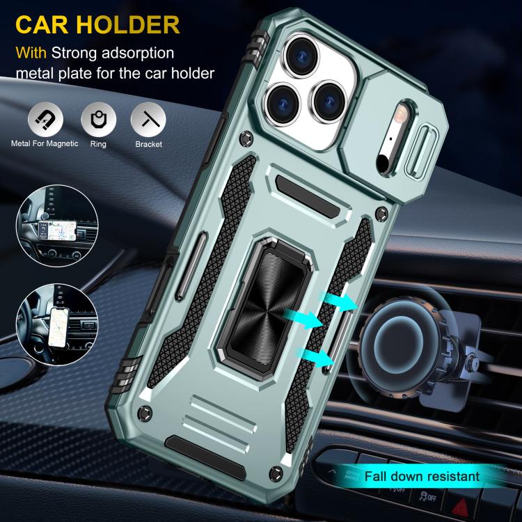 Armor PC + TPU Camera Shield Phone Case, For iPhone 18 Pro / 17 Pro, For iPhone 18 Pro Max / 17 Pro Max, For iPhone 17e / 16e, For iPhone 17, For iPhone Air, For iPhone 16 Pro Max