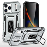 Armor PC + TPU Camera Shield Phone Case, For iPhone 18 Pro / 17 Pro, For iPhone 18 Pro Max / 17 Pro Max, For iPhone 17e / 16e, For iPhone 17, For iPhone Air, For iPhone 16 Pro Max