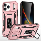 Armor PC + TPU Camera Shield Phone Case, For iPhone 18 Pro / 17 Pro, For iPhone 18 Pro Max / 17 Pro Max, For iPhone 17e / 16e, For iPhone 17, For iPhone Air, For iPhone 16 Pro Max