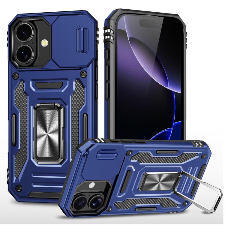 Armor PC + TPU Camera Shield Phone Case, For iPhone 17e / 16e, For iPhone 17 Pro Max, For iPhone 17 Pro, For iPhone 17, For iPhone Air, For iPhone 16 Pro Max