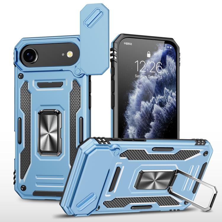 Armor PC + TPU Camera Shield Phone Case, For iPhone 17e / 16e, For iPhone 17 Pro Max, For iPhone 17 Pro, For iPhone 17, For iPhone Air, For iPhone 16 Pro Max
