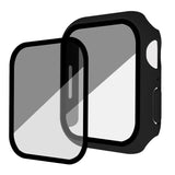 Frosted PC + Anti-spy Tempered Film Integrated Watch Protective Case, For Apple Watch SE 2025 / 2023 / 2022 44mm, For Apple Watch SE 2025 / 2023 / 2022 40mm, For Apple Watch Ultra 3 / 2 / 1 49mm, For Apple Watch 9 / 8 45mm, For Apple Watch 9 / 8 41mm  ...