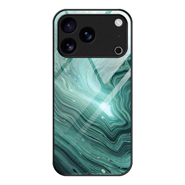 Marble Pattern Glass Protective Phone Case, For iPhone 17 Pro Max, For iPhone 17 Pro, For iPhone 17, For iPhone Air, For iPhone 15 Pro Max, For iPhone 15 Pro