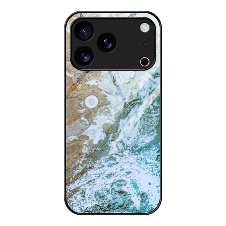 Marble Pattern Glass Protective Phone Case, For iPhone 17 Pro Max, For iPhone 17 Pro, For iPhone 17, For iPhone Air, For iPhone 15 Pro Max, For iPhone 15 Pro