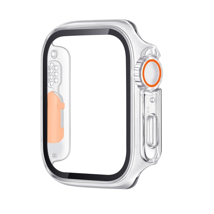 Tempered Film Hybrid PC Integrated Watch Case, For Apple Watch Series 6 / 5 / 4 / SE 44mm, For Apple Watch Series 6 / 5 / 4 / SE 40mm, For Apple Watch Series 9 / 8 / 7 45mm, For Apple Watch Series 9 / 8 / 7 41mm