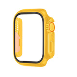 Tempered Film Hybrid PC Integrated Watch Case, For Apple Watch Series 6 / 5 / 4 / SE 44mm, For Apple Watch Series 6 / 5 / 4 / SE 40mm, For Apple Watch Series 9 / 8 / 7 45mm, For Apple Watch Series 9 / 8 / 7 41mm