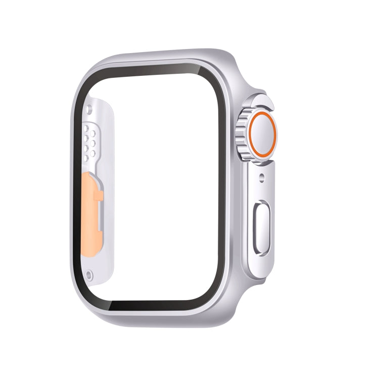 Tempered Film Hybrid PC Integrated Watch Case, For Apple Watch Series 6 / 5 / 4 / SE 44mm, For Apple Watch Series 6 / 5 / 4 / SE 40mm, For Apple Watch Series 9 / 8 / 7 45mm, For Apple Watch Series 9 / 8 / 7 41mm