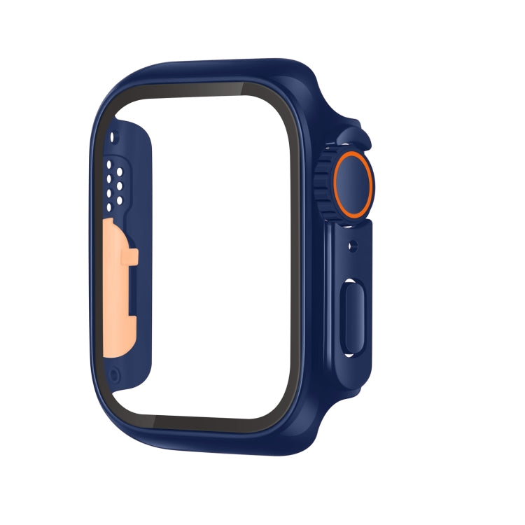 Tempered Film Hybrid PC Integrated Watch Case, For Apple Watch Series 6 / 5 / 4 / SE 44mm, For Apple Watch Series 6 / 5 / 4 / SE 40mm, For Apple Watch Series 9 / 8 / 7 45mm, For Apple Watch Series 9 / 8 / 7 41mm