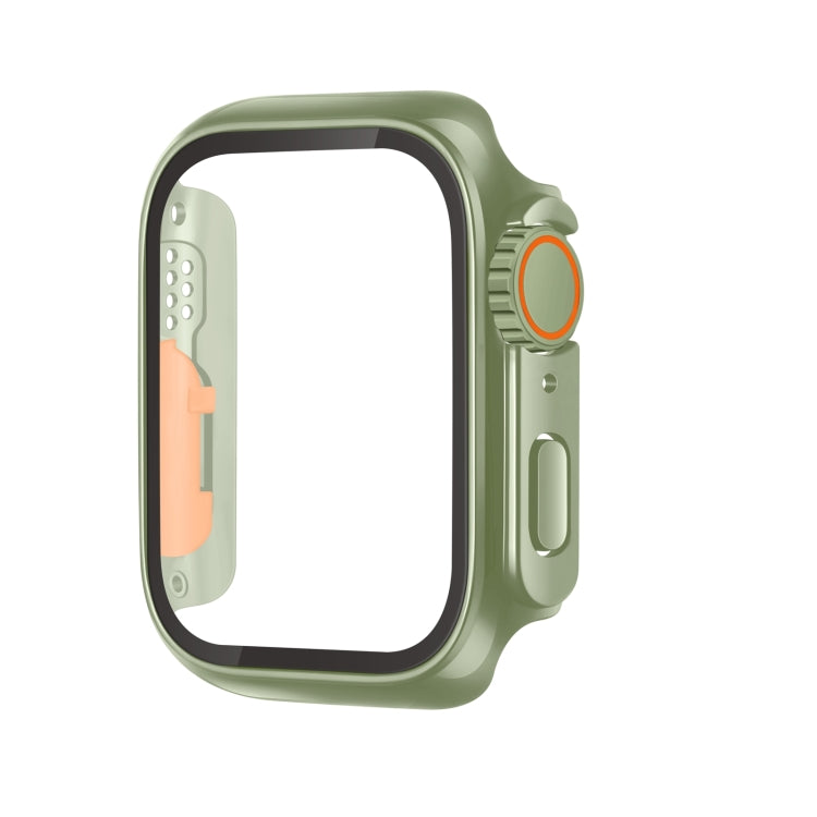 Tempered Film Hybrid PC Integrated Watch Case, For Apple Watch Series 6 / 5 / 4 / SE 44mm, For Apple Watch Series 6 / 5 / 4 / SE 40mm, For Apple Watch Series 9 / 8 / 7 45mm, For Apple Watch Series 9 / 8 / 7 41mm
