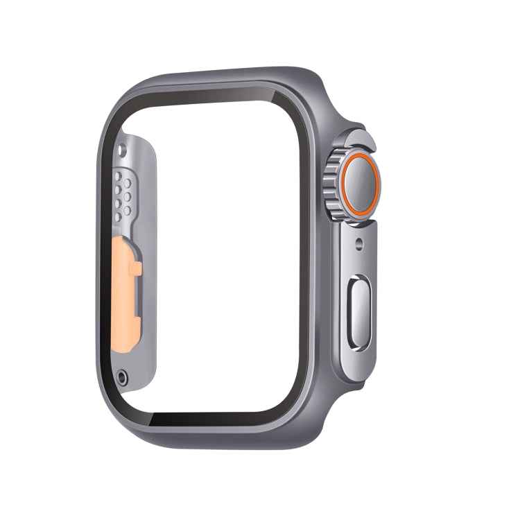 Tempered Film Hybrid PC Integrated Watch Case, For Apple Watch Series 6 / 5 / 4 / SE 44mm, For Apple Watch Series 6 / 5 / 4 / SE 40mm, For Apple Watch Series 9 / 8 / 7 45mm, For Apple Watch Series 9 / 8 / 7 41mm