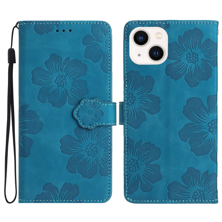 Flower Embossing Pattern Leather Phone Case, For iPhone 13 Pro, For iPhone 13