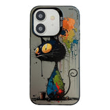 Animal Pattern Oil Painting Series PC + TPU Phone Case, For iPhone 12