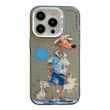 Animal Pattern Oil Painting Series PC + TPU Phone Case, For iPhone 12 Pro Max