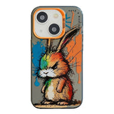 Animal Pattern Oil Painting Series PC + TPU Phone Case, For iPhone 15 Plus