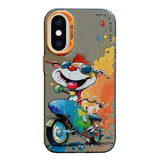 Animal Pattern Oil Painting Series PC + TPU Phone Case, For iPhone XS Max