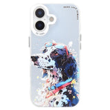Animal Pattern Oil Painting Series PC + TPU Phone Case, For iPhone 16 Plus