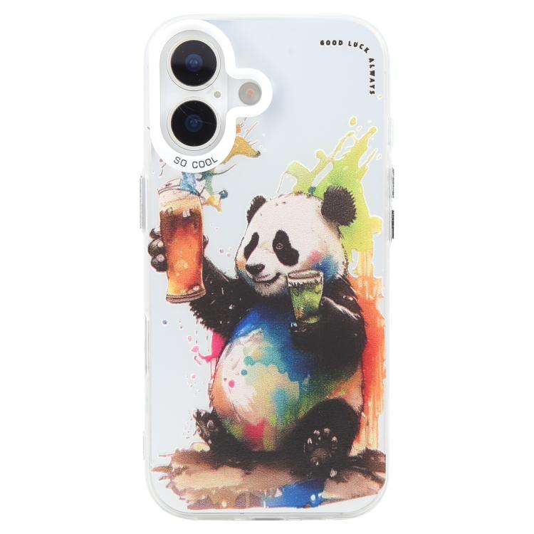 Animal Pattern Oil Painting Series PC + TPU Phone Case, For iPhone 16