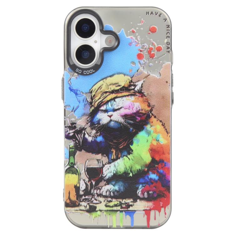 Animal Pattern Oil Painting Series PC + TPU Phone Case, For iPhone 17