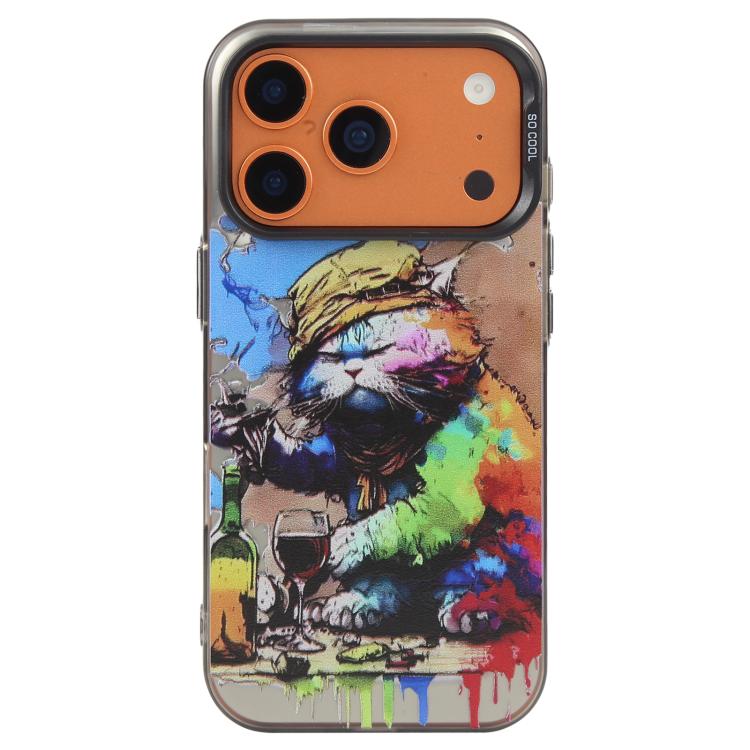 Animal Pattern Oil Painting Series PC + TPU Phone Case, For iPhone 17 Pro Max
