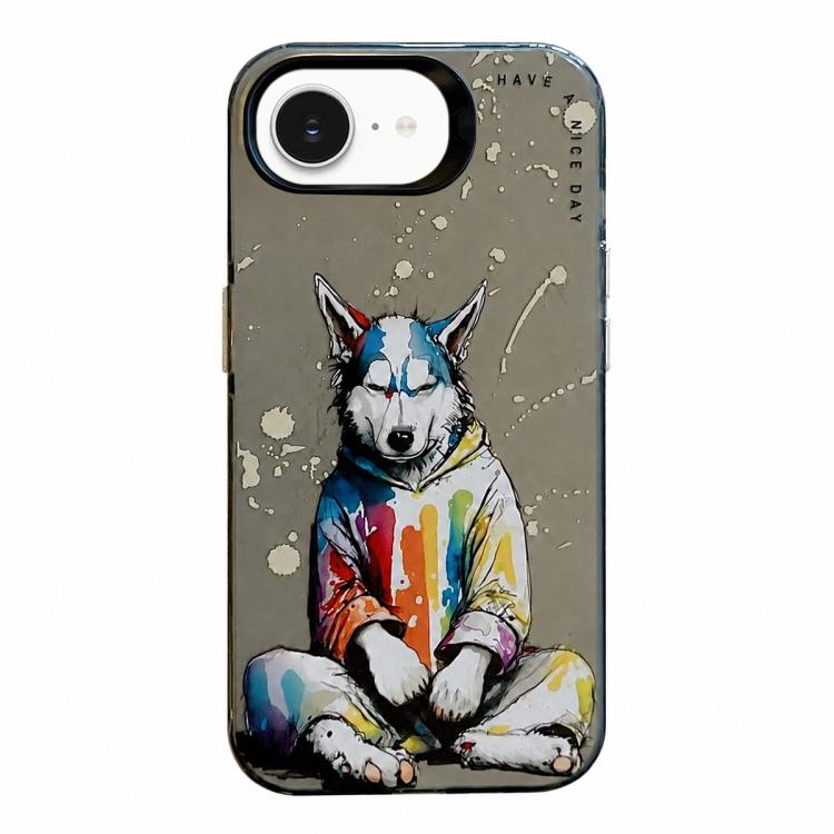 Animal Pattern Oil Painting Series PC + TPU Phone Case, For iPhone 17e / 16e