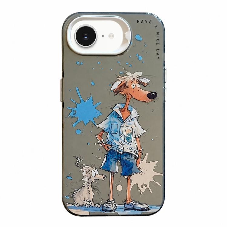 Animal Pattern Oil Painting Series PC + TPU Phone Case, For iPhone 17e / 16e