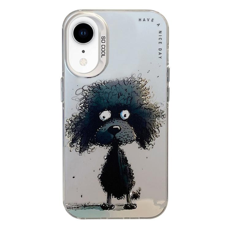 Animal Pattern Oil Painting Series PC + TPU Phone Case, For iPhone XR
