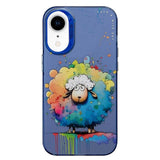 Animal Pattern Oil Painting Series PC + TPU Phone Case, For iPhone XR