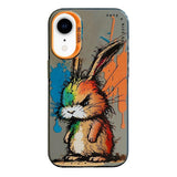 Animal Pattern Oil Painting Series PC + TPU Phone Case, For iPhone XR