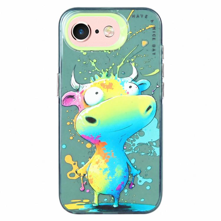 Animal Pattern Oil Painting Series PC + TPU Phone Case, For iPhone 6s / 6