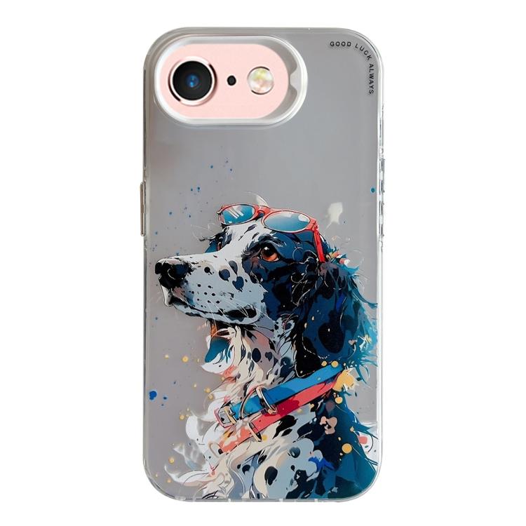 Animal Pattern Oil Painting Series PC + TPU Phone Case, For iPhone 6s / 6