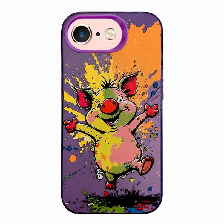Animal Pattern Oil Painting Series PC + TPU Phone Case, For iPhone 6s / 6