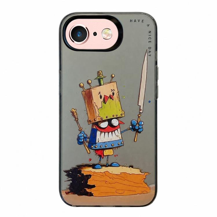 Animal Pattern Oil Painting Series PC + TPU Phone Case, For iPhone 6s / 6