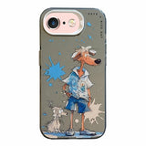 Animal Pattern Oil Painting Series PC + TPU Phone Case, For iPhone 6s / 6