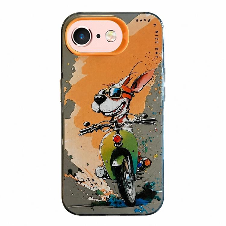 Animal Pattern Oil Painting Series PC + TPU Phone Case, For iPhone 6s / 6