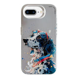 Animal Pattern Oil Painting Series PC + TPU Phone Case, For iPhone 7 Plus / 8 Plus