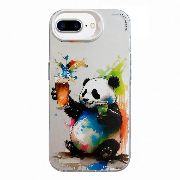 Animal Pattern Oil Painting Series PC + TPU Phone Case, For iPhone 7 Plus / 8 Plus