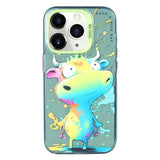 Animal Pattern Oil Painting Series PC + TPU Phone Case, For iPhone 11 Pro