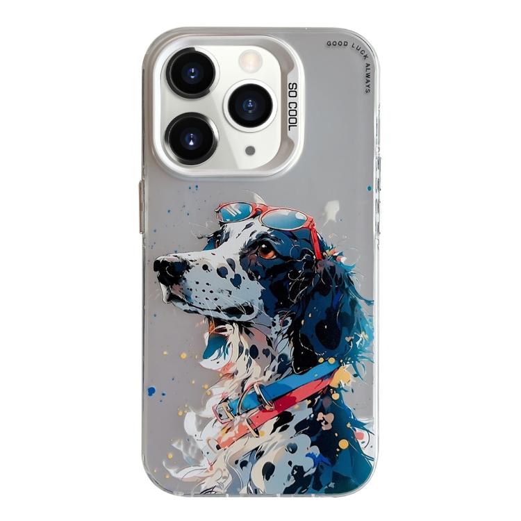 Animal Pattern Oil Painting Series PC + TPU Phone Case, For iPhone 11 Pro
