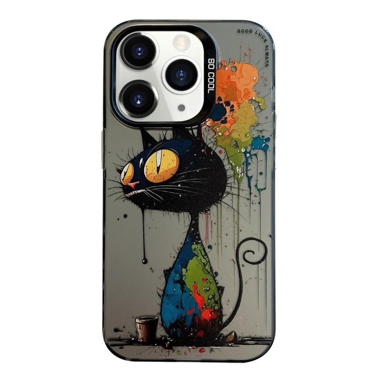 Animal Pattern Oil Painting Series PC + TPU Phone Case, For iPhone 11 Pro