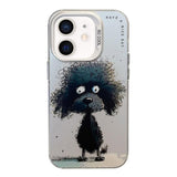 Animal Pattern Oil Painting Series PC + TPU Phone Case, For iPhone 12 mini